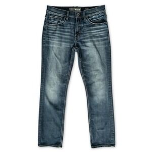 BKE Jake Jeans Womens‎ 32 R Dark Wash Straight Leg Denim Cowgirl Chic Western